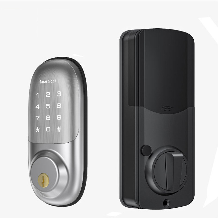 New Hot Waterproof Tuya App IC Card Wifi Door Lock Single Cylinder Intelligent Digital Password Door Lock