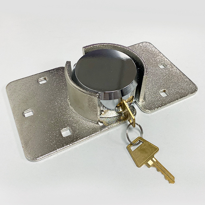 Best Selling Secured Padlock Truck And Car Anti Theft Lock 73mm Round Steel Hockey Puck Lock