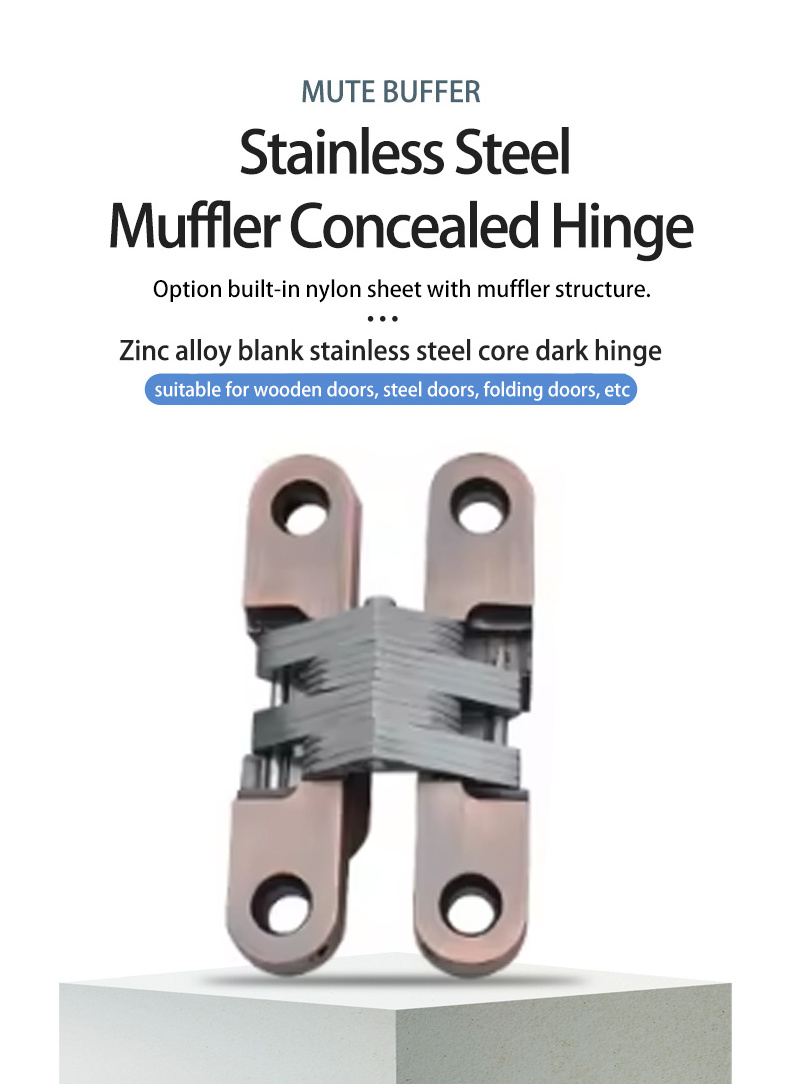 Zinc alloy heavy-duty concealed cabinet hinge barrel hinge