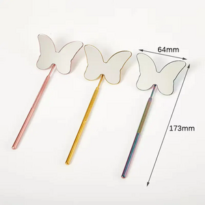 Custom Private Label High Quality Butterfly Mirror Wing Wall Decor for Eyelash Tools