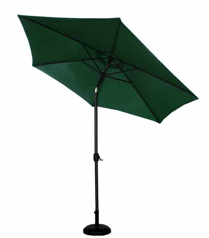 9ft(2.7m) Patio Out Door Beach Umbrella Garden Parasol with Push Button Tilt and Crank Shaft for Garden, Backyard, Pool, lawn &