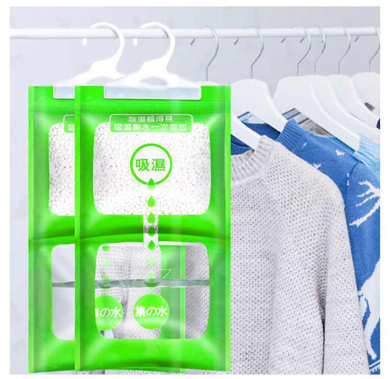 Manufacturer wholesale household anti humidity moisture absorb and odor eliminator closet wardrobe hanging dehumidifier bag