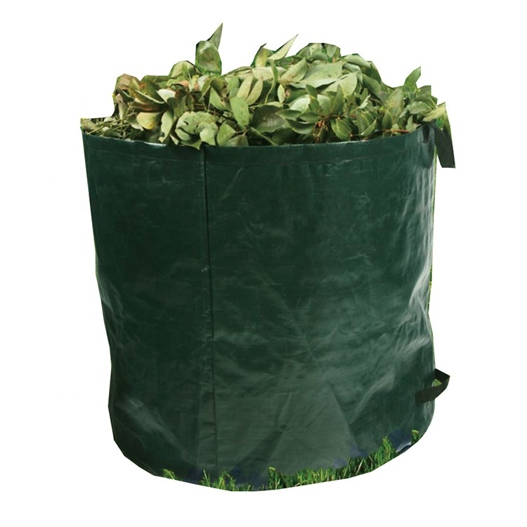 Garden Waste Bags Heavy Duty with Handles - 200/300/400L High Capacity Garden Bag with Double Bottom