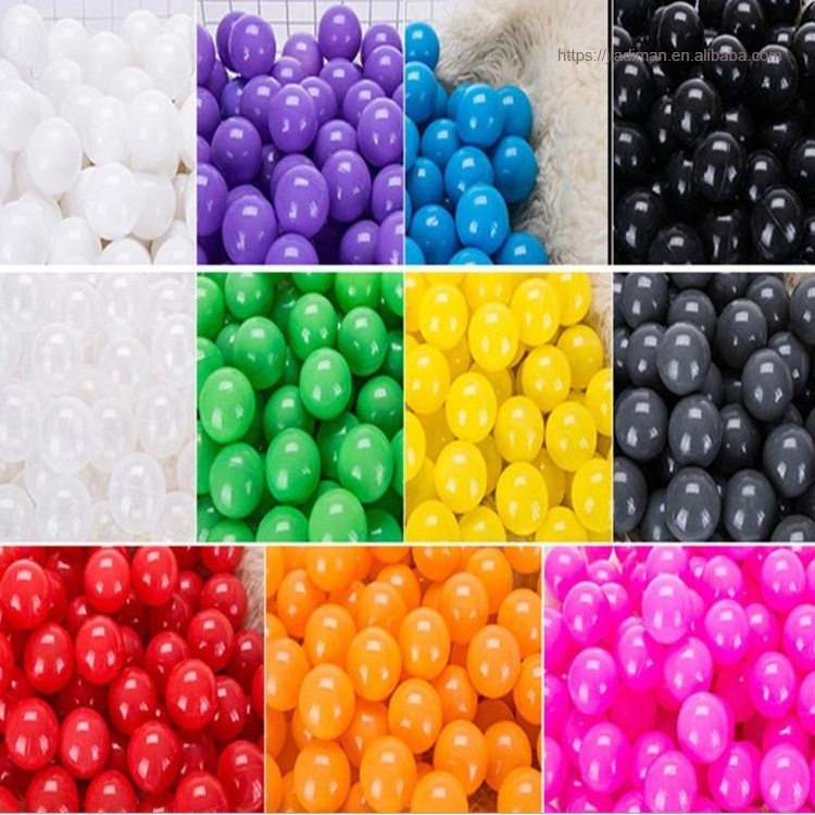 100 pack Eco-friendly PE material multicolor colorful soft ocean pool play plastic  ball pits for kids