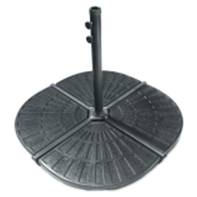 New Design Heavy Duty Square Plastic Umbrella Base umbrella stand Weights Plate Set for Patio, Outdoor, Black