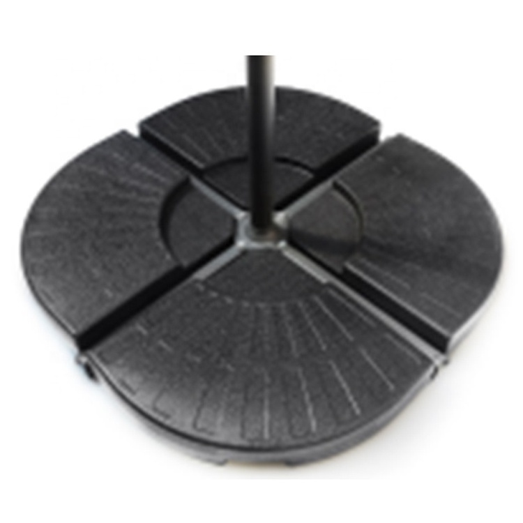 New Design Heavy Duty Square Plastic Umbrella Base umbrella stand Weights Plate Set for Patio, Outdoor, Black