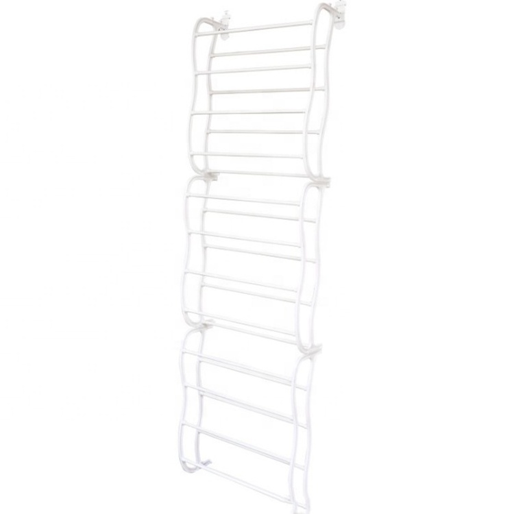 8 or 10 Tier Over The Door Shoe Rack 36 Pairs Shoe Organizer Storage White Shoe Rack