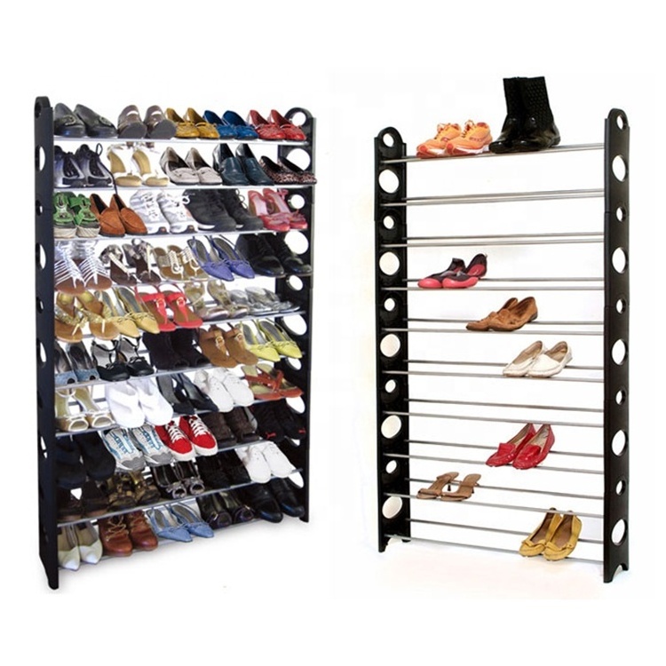 China Supplier 4 8 10 Layers Shoe Organizer Space Saving Shoe Racks Display Indoor Shoe Rack