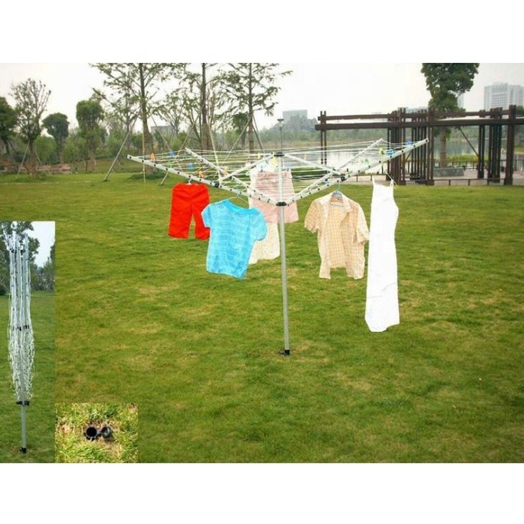 Outdoor Umbrella Shape Clothes Dryer Clothes Airer Sunshine Clothesline Rotary Clothes Dryer