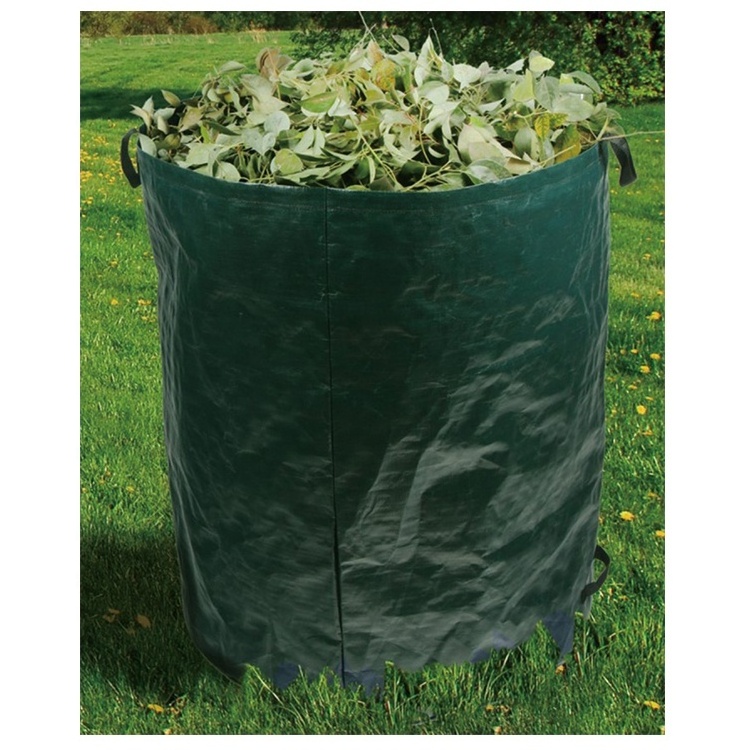 Garden Waste Bags Heavy Duty with Handles - 200/300/400L High Capacity Garden Bag with Double Bottom