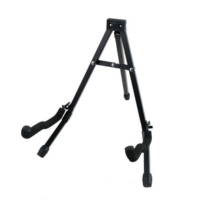 Guitar Stand Folding Universal A frame Stand for All Guitars Acoustic Classic Electric Bass Travel Guitar Stand - Black