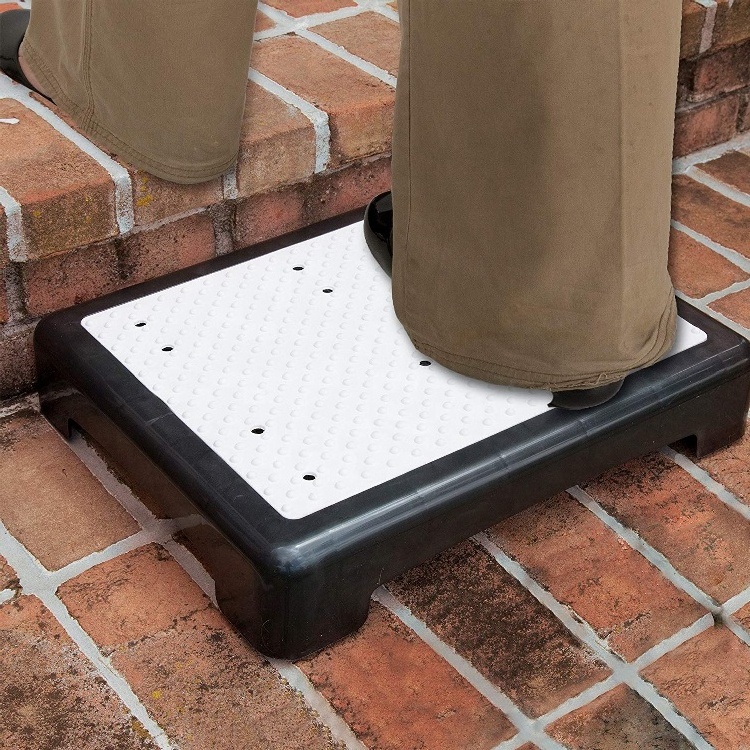 Outdoor and Indoor Use Light Weight Sturdy Mobility step Riser Non-slip Portable One Step Stool Half Step for elder