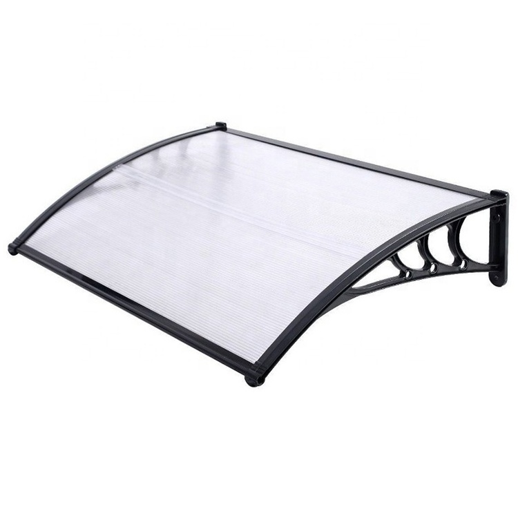 Clear Door Window Awning Light Polycarbonate Hollow Sheet Patio Canopy Transmittance Awning Outdoor Carton Modern Awning Manual