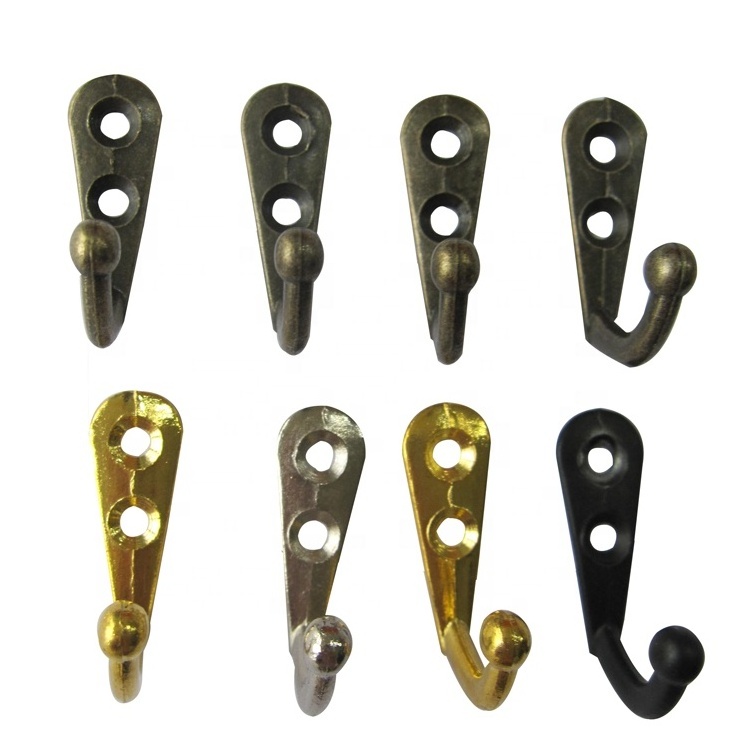 20 Packed Mini Coat and Hat Hook Robe Hook Retro Hooks for Coat/backpack/bag/towel/key Clothing Zinc Alloy Multifunction Country