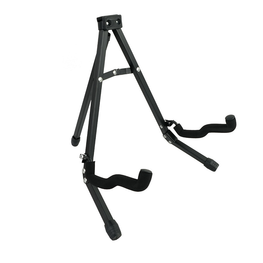 Guitar Stand Folding Universal A frame Stand for All Guitars Acoustic Classic Electric Bass Travel Guitar Stand - Black