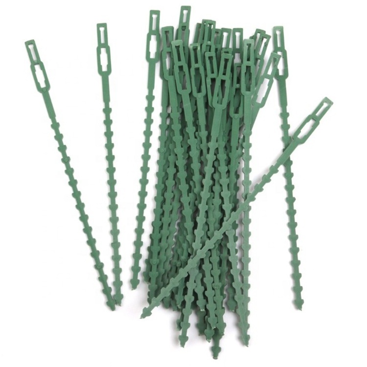 50 Pcs Wire Twist Flexible Plant Ties, Nose Clips Nose Bridge Bracket DIY Wire, Plastic Garden Plant Support (Green)