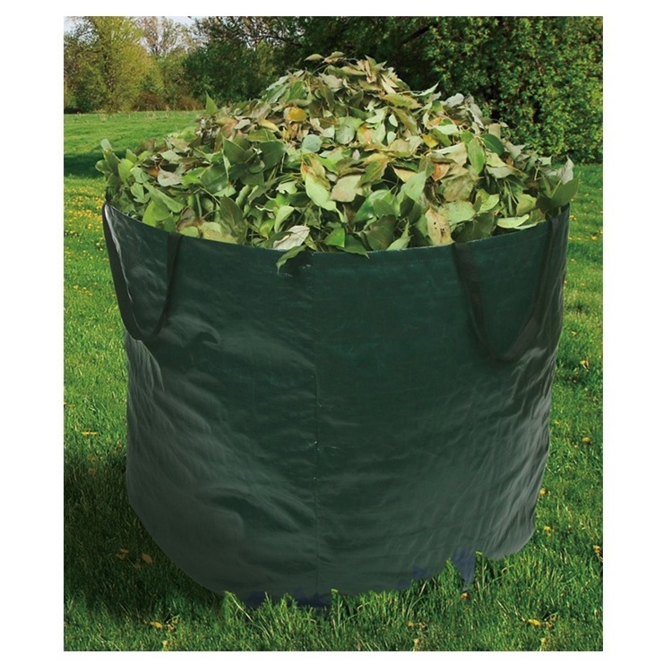 Garden Waste Bags Heavy Duty with Handles - 200/300/400L High Capacity Garden Bag with Double Bottom