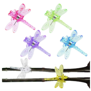 Vine Fix Clip Vine Support Orchid Clips Colorful Dragonfly Plastic Garden Plant Flower 30pcs/pack One OPP Bag Butterfly Support