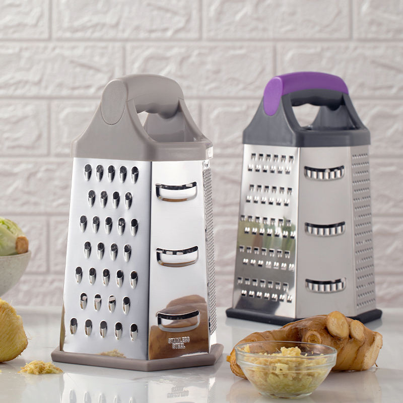 High-quality multifunction stainless steel 6 side grater cheese grater machine kitchen chesse grater