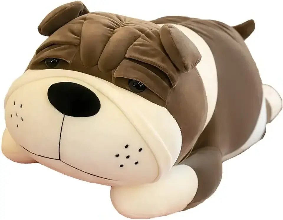 High Quality Lovely Plush Shar Pei Dog Toys Custom Stuffed Animals Big Head Dog Plushies