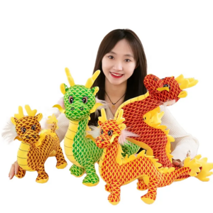 2024 Creative Custom Simulation Dragon Stuffed Animal Chinese New Year Plushie Dragon Chinese Dragon Plush