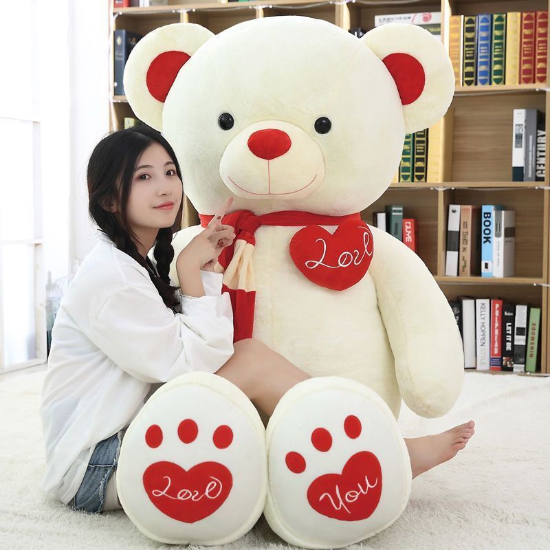 All Size Valentines Teddy Bear Plush Toy Giant Teddy Bear For Bedtime Stuffed Animal Toys Love Teddy