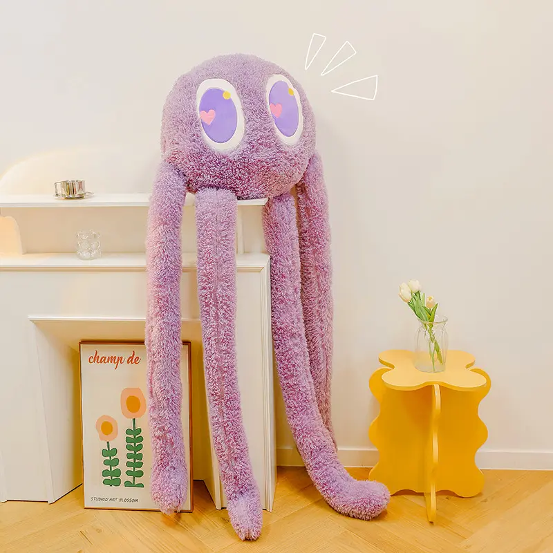 Hot Selling Funny Long Leg Octopus Plush Doll Cartoon Office Sofa Snap Pillow