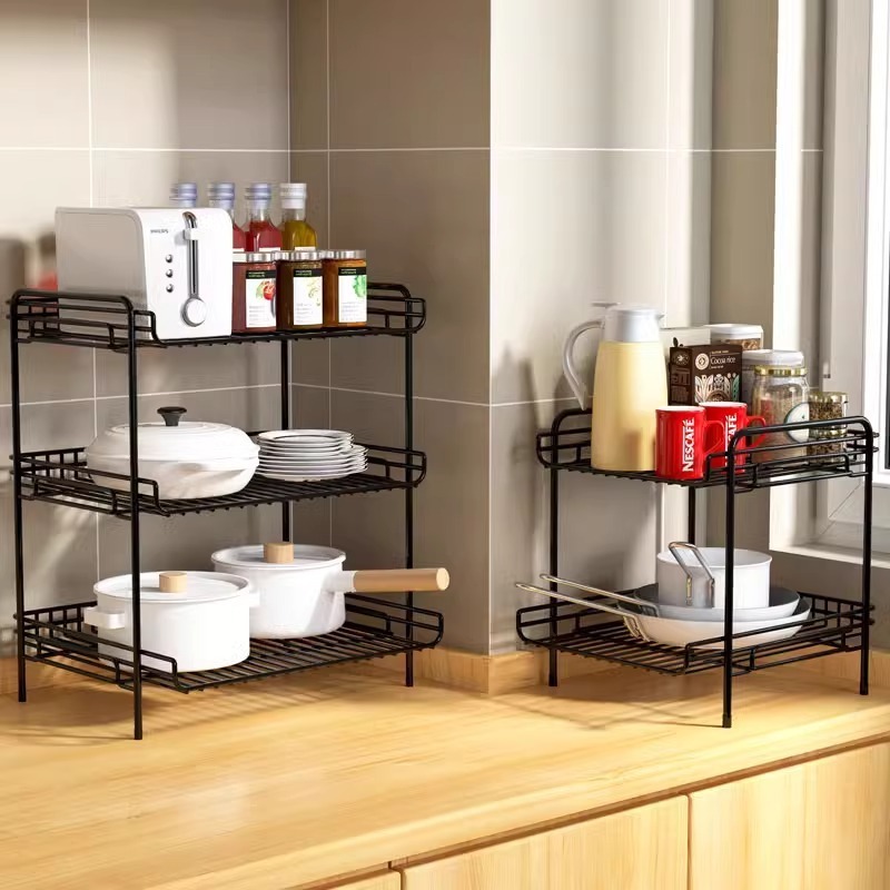 Pots and Pans Organizers for Cabinet Adjustable Pot Organizer Rack under Cabinet Kitchen Cabinet Storage Organizer