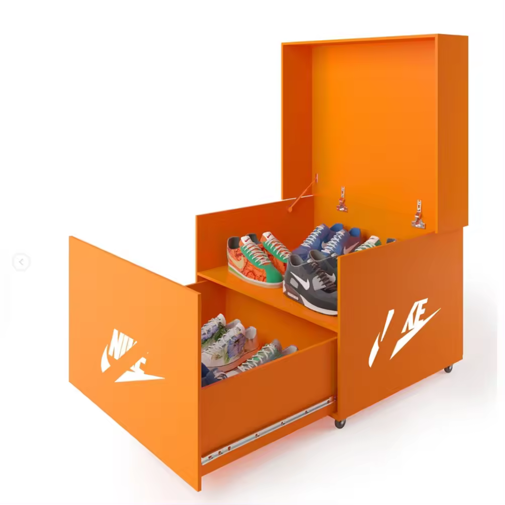 Flap drawer design Shoe cabinet Storage and finishing Shoe box can be customized shoe rack