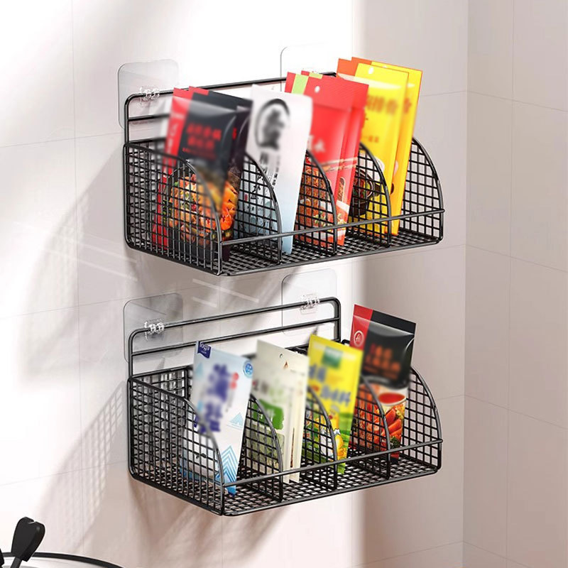 Home Kitchen  Wall Mounted Seasoning Rack Spice  Shelf For Refrigerators Washing Machine Magnetic Spice Rack