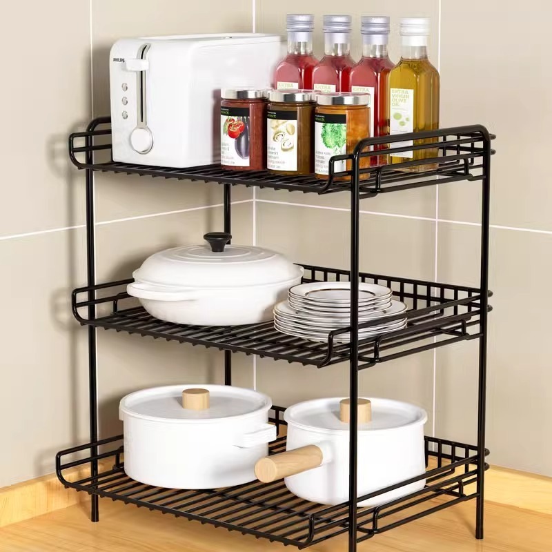 Pots and Pans Organizers for Cabinet Adjustable Pot Organizer Rack under Cabinet Kitchen Cabinet Storage Organizer