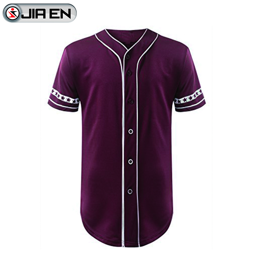 Design custom stylish baseball jersey wholesale sublimated button down baseball shirts