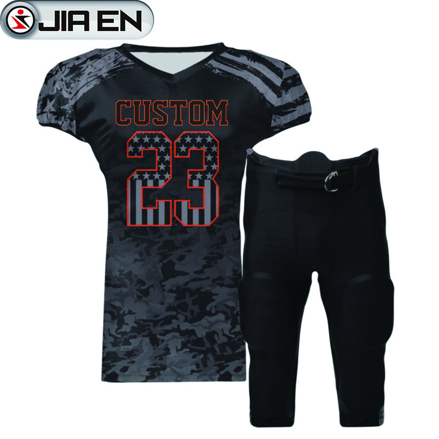 Design Your Own Logo Camo American Football Uniforms Cheap Blank American Football Jersey