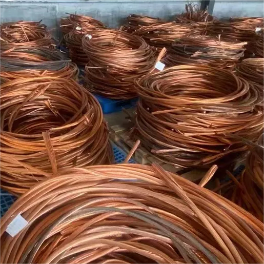 Factory stock scrap copper wire second-hand recycling 99.99% Red copper wire in whale