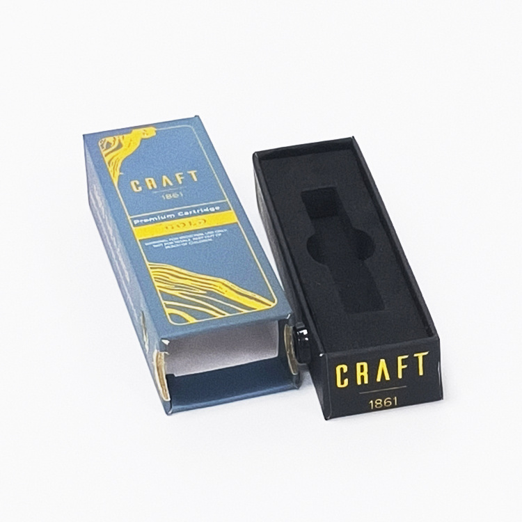 OEM/ODM Safely Child Proof Rrdistant Packaging 1ml Empty Sliding Cart Cartridge Packaging box