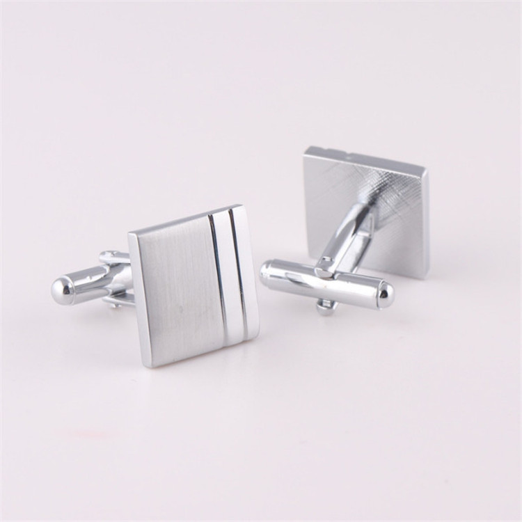 China Factory Square Cuff Links Copper Material Exquisite Cufflinks for Gentleman's gift