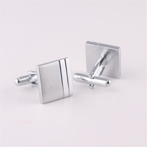 China Factory Square Cuff Links Copper Material Exquisite Cufflinks for Gentleman's gift