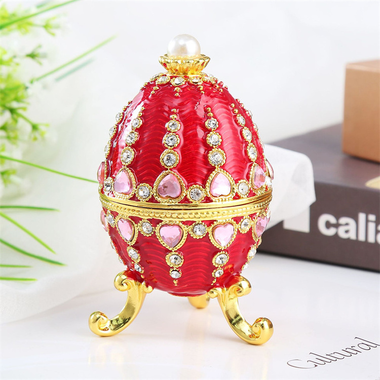 Variety Styles Trinket Box Metal Material Hand Painted  Jewelry Box in Stock Beautiful Accessories Box