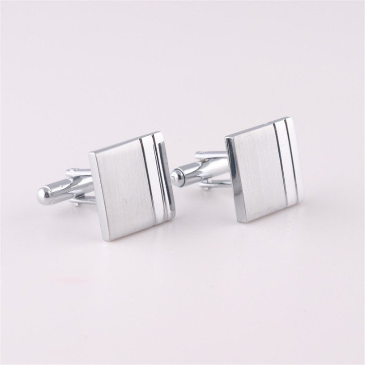 China Factory Square Cuff Links Copper Material Exquisite Cufflinks for Gentleman's gift