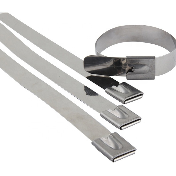 Jagasl China Manufacture Band For Bundle Cable Signs 304 Stainless Steel Material Stainless Steel Cable Tie