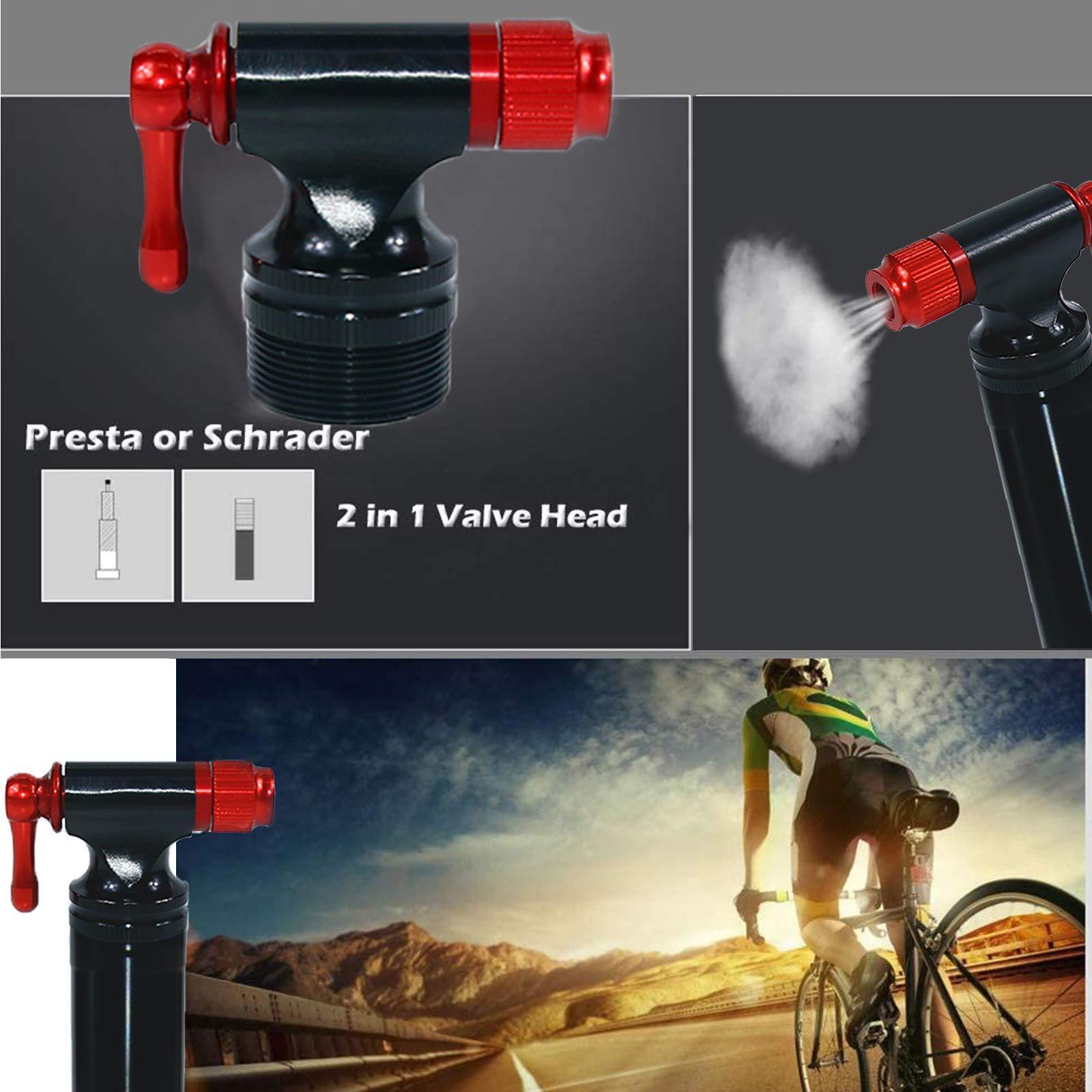 Portable Mini Bike Pump  Co2 Tire Inflator Co2 Inflator Bicycle Bicycle Co2  Bike Tire Inflator Bike Pump