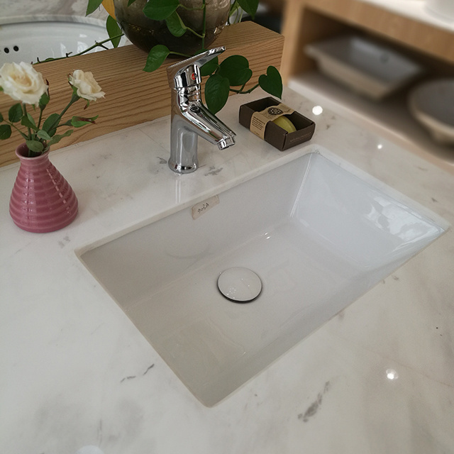 903A Good quality sanitary ware porcelain sink under counter corner hand wash basin