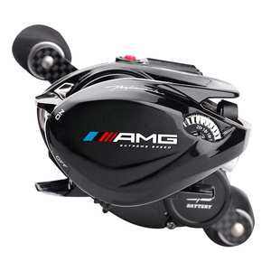 Histar WholesaleLong Casting 7.2:1 High Ratio Magnetic Braking AMG Backlight Digital LED Baitcasting Electric Fishing Reel