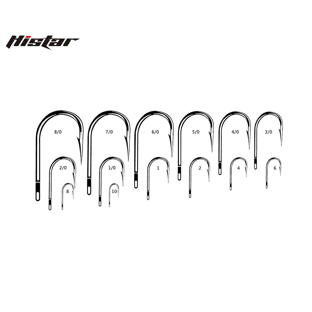 Histar Manufacturer High Carbon Steel Super Strength 8074 8075 Salmon Siwash Fishing Hook