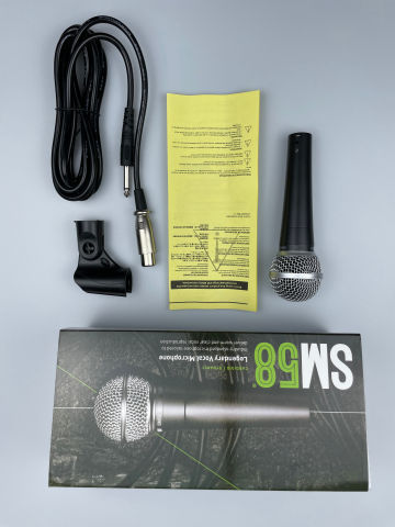 New Design Green Packaging Vocal Sm58 Dynamic Wired Ribbon Portable Professional Mic Studio Karaoke Microphone For Shure SM58