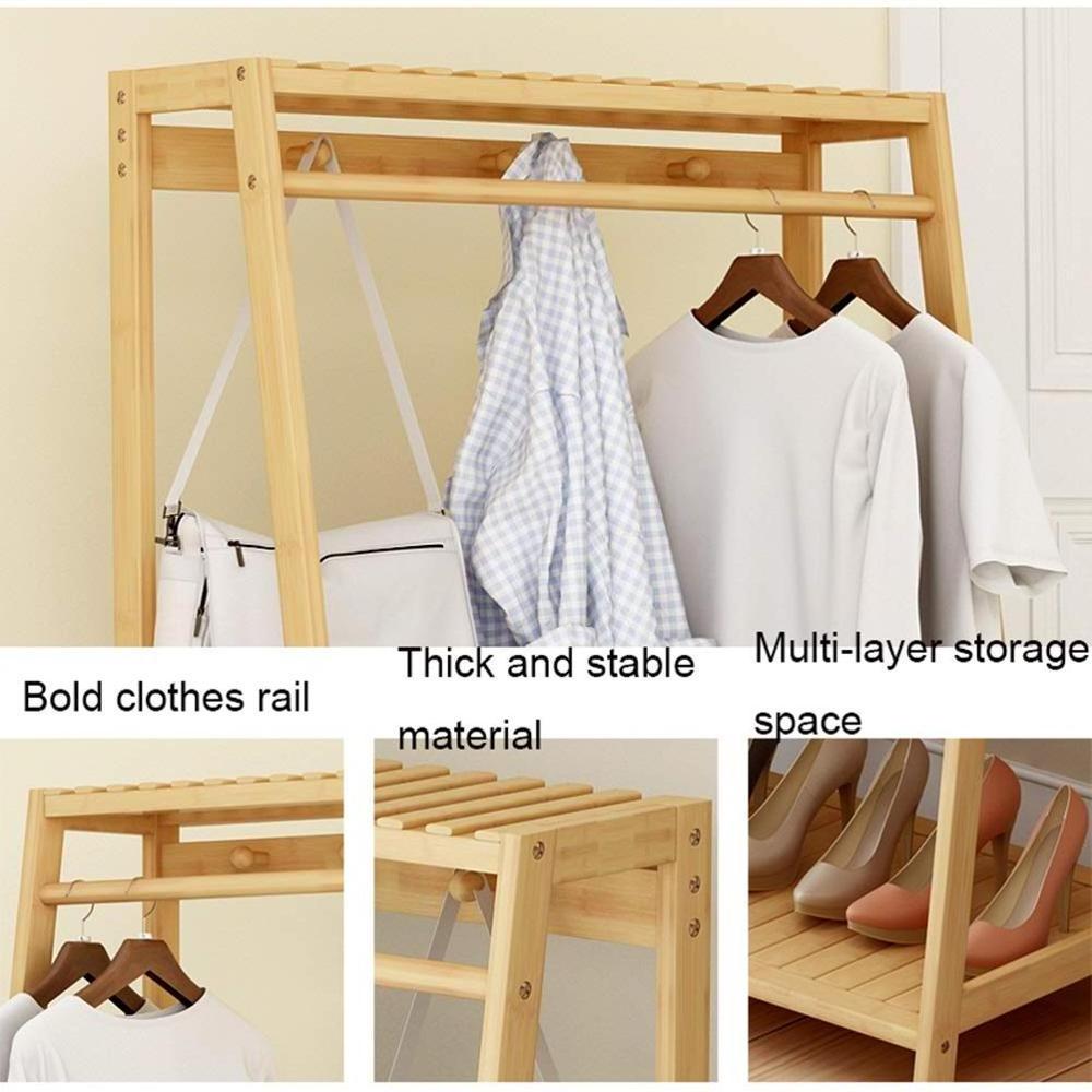 Modern Wooden Bamboo Coat Rack Bamboo Corner Coat Rack