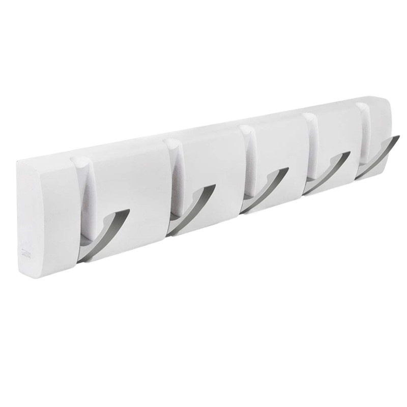 5 Hooks BambooWall Mounted Floating Rack