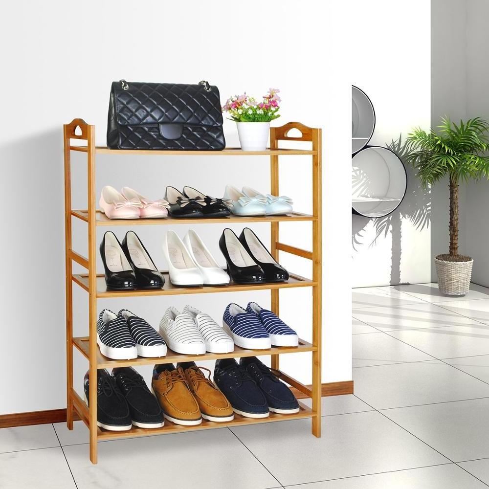 Multifunctional bamboo shoe rack bench,wooden shoe rack