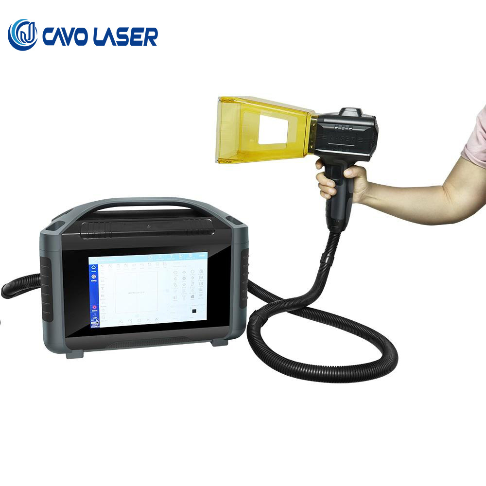 CAVO LASER 10w 20w 30w 50w handheld laser engraver price portable mini fiber laser marking machine for stainless steel