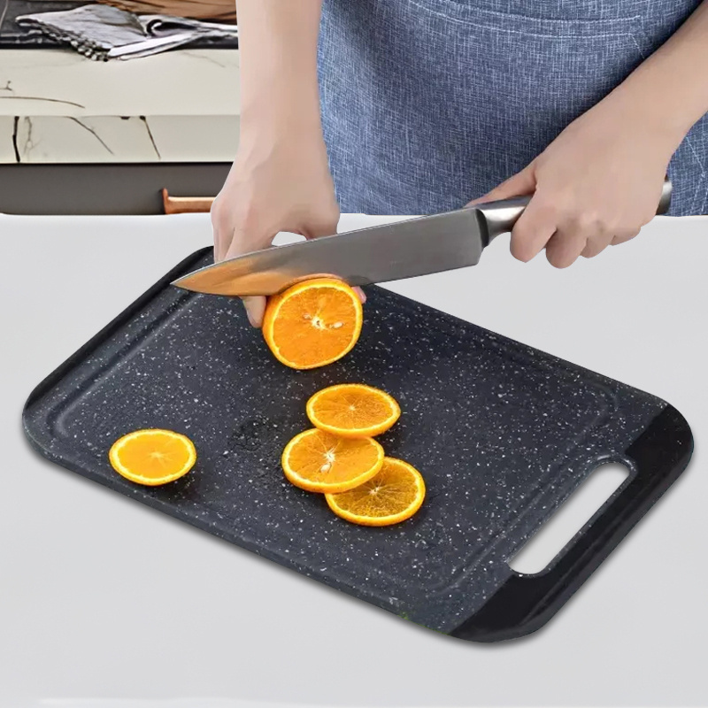 Wholesale Home Plastic Double-Sided Stainless Steel Defrosting Board Kitchen Cutting Board